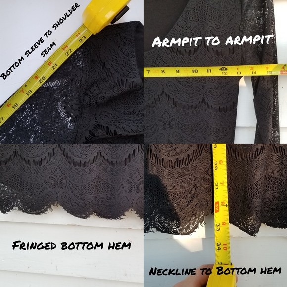 Forever 21 Black Lace Dress Juniors sz Small - Picture 8 of 8